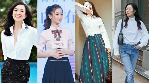 章子怡Angelababy劉雯徐冬冬 她們將白襯衫穿出萬千風(fēng)情