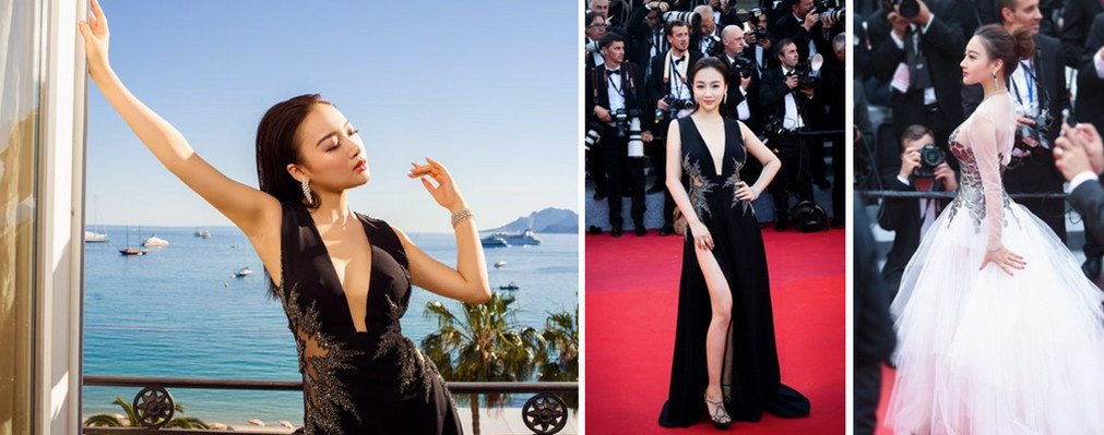 她在戛納紅毯性感亮相？蜜汁自信，不明覺厲?。? data-description=