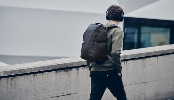 都市新秀，耳機族必備——Wenger威戈德萊蒙系列商務(wù)雙肩背包全新上市