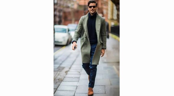 男士風衣搭配，男生風衣怎么搭配好看圖片