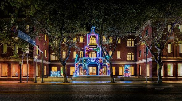 愛馬仕誠邀法國藝術家 Delphine Dénéréaz 女士為上?！皭垴R仕之家”打造冬季主題櫥窗